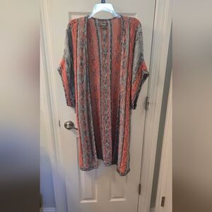 Natural Reflections Women's Open Front Knit Short Sleeve Cardigan, Size XL (316)